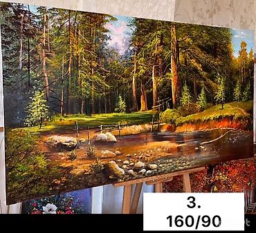 nar agacı: Yağlı boya tablo kolleksiyası – çərçivəli, iri ölçülü əsərlər 1) 3D — 3