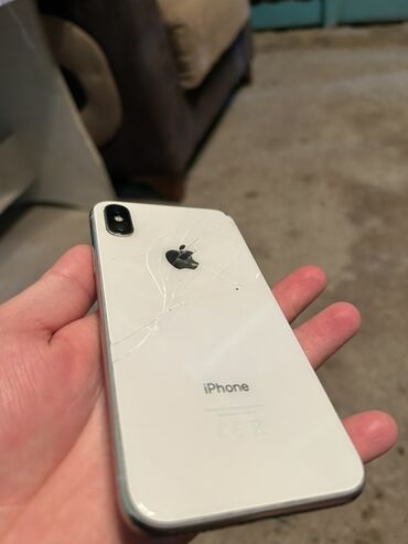 Информатика: IPhone X, 64 ГБ, Белый, Битый