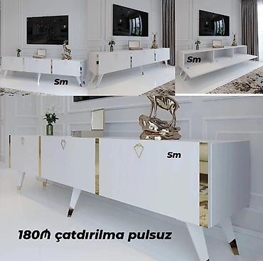 televizor mebelleri: Yeni, Düz TV altlığı, Polkalı, Laminat, Azərbaycan — 2