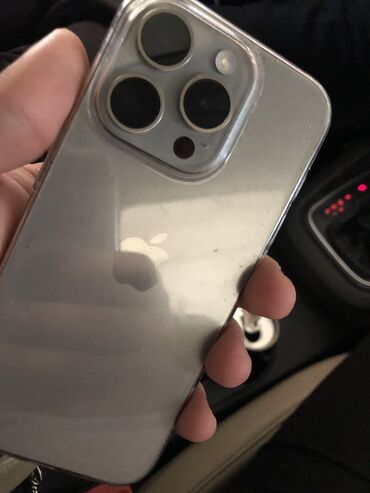 iphone 15 2 ci el: IPhone 15 Pro, 256 GB, Natural Titanium, Zəmanət, Barmaq izi, Face ID