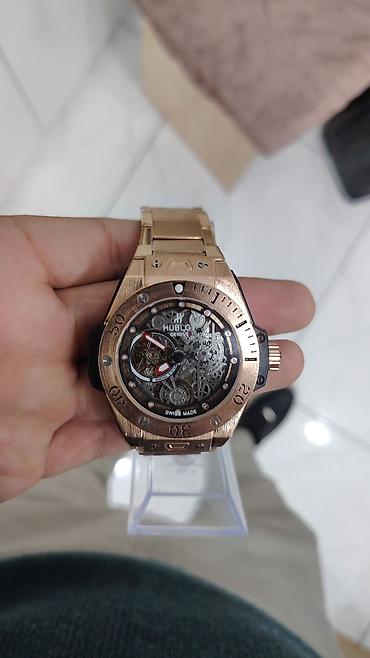 muncuq qolbaqlar: Yeni, Qol saatı, Hublot, rəng - Qızılı — 2
