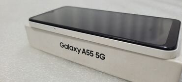 Samsung: Samsung Galaxy A55, Б/у, 256 ГБ, цвет - Белый, 2 SIM — 10