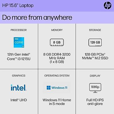 Ноутбуки HP: Для учебы, Новый, Intel Core i3, В рассрочку — 3
