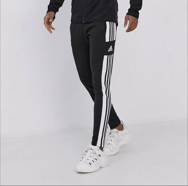 мужские классические брюки: Эркектердин шымы, M, L, XL, Adidas, Жаңы, түсү - Кара