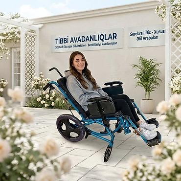 tibbi papaq: Serebral iflic üçün xüsusi əl arabası – reabilitasiya və gündəlik — 3