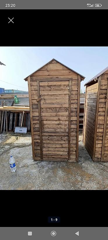 Уличный туалет: Туалетная кабинка, будка, Материал: Дерево — 7