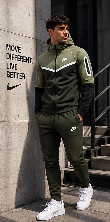 sako crni: Nike muška trenerka NOVO Novo Pamuk double face Veličine s m l xl — 1