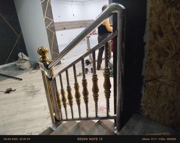 Готовые перила: Готовые перила, Материал: Нержавеющая сталь, Для лестницы, Новый — 8