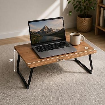study table: Раскладной столик для ноутбука и завтрака - Компактный и — 3