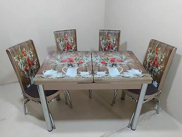 Masa və oturacaq dəstləri: *Hazır elde olan* ✔️Türk istehsalı🇹🇷 ✔️Kuxna üçün stol stul dəsti ✔️ — 7