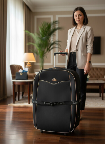 Çantalar: Təkərli səyahət çamadanı orta vəziyyətdədir təkərlər işləkdir zamoklar — 4