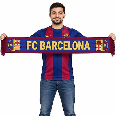 Дом и сад: Barcelona azarkeş şərfi - Rənglər: bordo və göy zolaqlar, “FC — 3