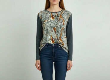 t shirty na długi rękaw: Women's blouse, size M