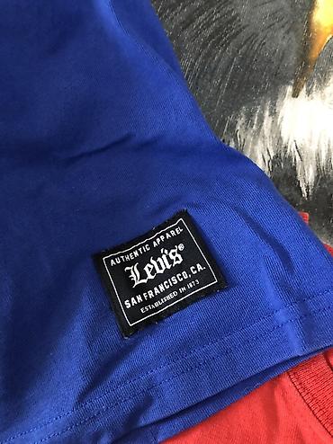 Футболки: Мужская футболка, 2XL, Стандарт, LeviS, Новый, цвет - Синий, Самовывоз — 2