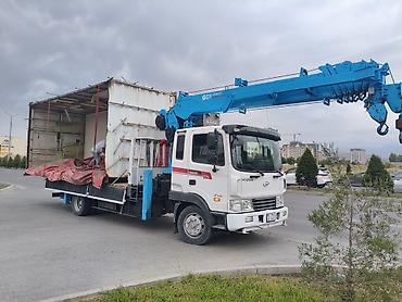 mobile stand: Услуги манипулятора/кран-борт - Автомобиль Hyundai с крановой — 1