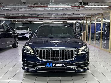 şüşə tavan: Mercedes-Maybach S 450 (2018) – toy maşını xidməti - Rəng: tünd mavi — 1