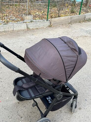 Коляски: Коляска, цвет - Черный, Б/у — 6