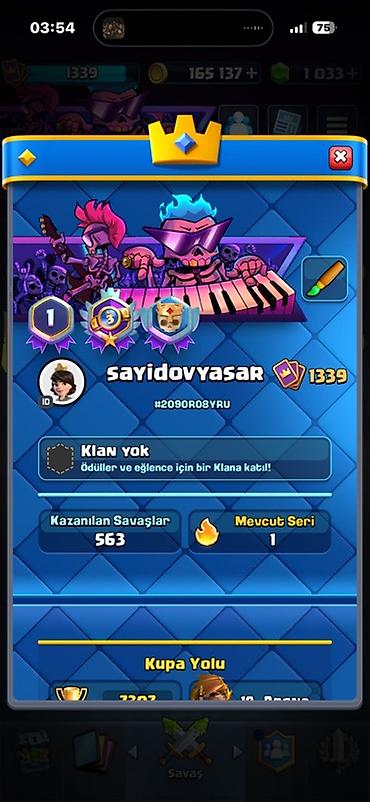 İdman və hobbi: Clash Royale hesabı – güclü trofey və zəngin kolleksiya - Kupa Yolu — 1