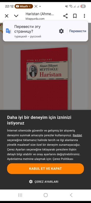 Əhməd Hikmət Müftüoğlunun "Xaristan" adlı kitabı, klassik türk