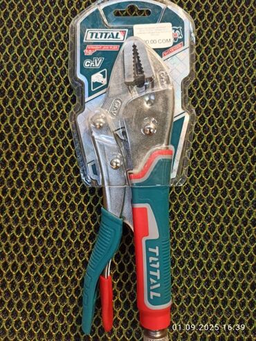 тиски трубные: Зажимные клещи TOTAL Straight Jaw Plier 10" - Тип: зажимные клещи с