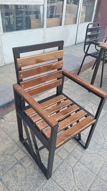 Bağ, çöl masa və oturacaq dəstləri: Yeni, Dördbucaq masa, 4 stul, Açılan, Stullar ilə, Taxta, Azərbaycan — 4