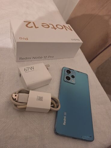redmi planset: Redmi Note 12 Pro, 256 GB, rəng - Göy, Barmaq izi