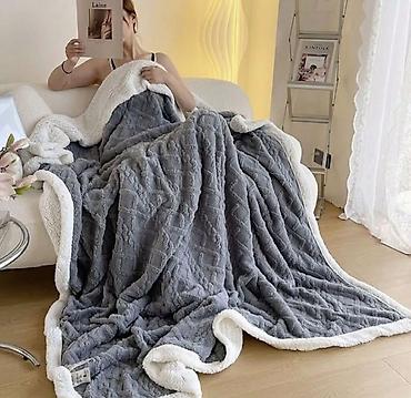 овечья шкура: Плюшевый двусторонний плед с меховой подкладкой - Теплый, объемный — 4