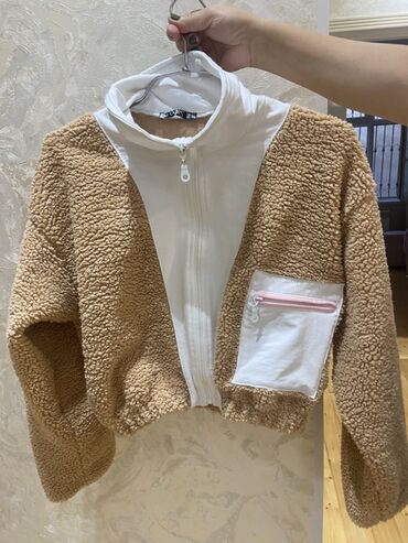 Haima: Uşaq üçün qalın, yumşaq “teddy” fakturalı jaket. - Rəng