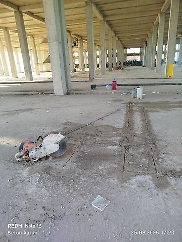 plastik qapllar: Beton kəsmə - Beton deşmə xidməti Beton kubik kərpicdən qapı — 2