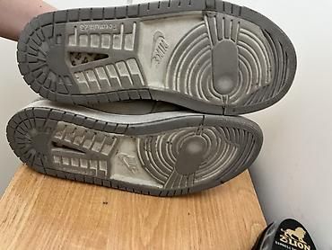 aj1: Мужские кроссовки, 41, Nike, Б/у, цвет - Серый, Самовывоз — 4