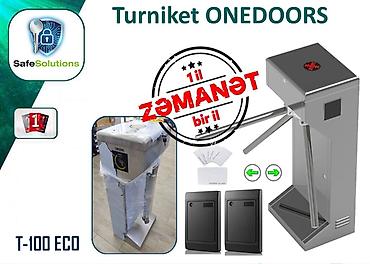 texnikalar: Turniket ONEDOORS T-100 ECO ✅ İşləmə gərginliyi: DC24V / 5A, DC12V / — 1