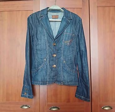 Qadınlar üçün cins jaket – klassik blezər kəsimi - Material: orta