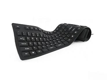 soni igrice: Savitljiva silikon tastatura – vodootporna i prenosiva - Materijal — 2