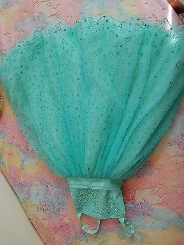 paket odece za decake: Dečija haljina – mint/tirkizna boja, puf suknja - Model: raskošna — 1