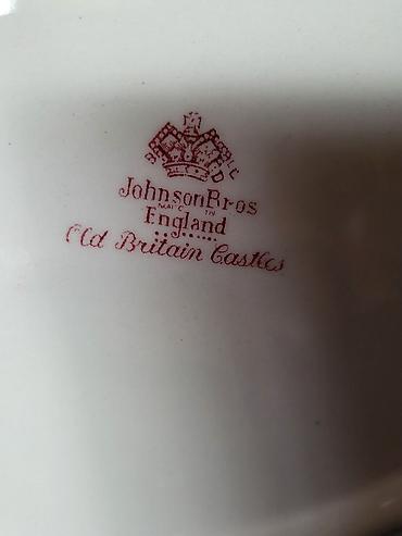 Ostali antikviteti: Servirni tanjir 1930g+ Johnson Brothers Old Britain Castels,Engleska — 14