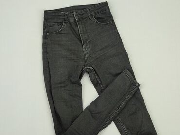 czarne spódniczka do kolan: Jeans, S (EU 36), condition - Very good