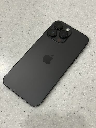 Apple iPhone: IPhone 14 Pro Max, Б/у, 256 ГБ, Jet Black, Зарядное устройство, Защитное стекло, Чехол, 88 %