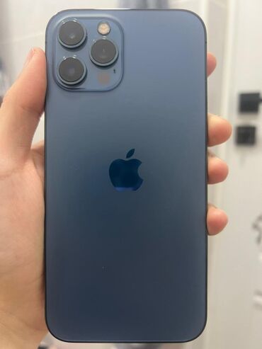 чехол для айфон 7 плюс: IPhone 12 Pro Max, Колдонулган, 128 ГБ, Көк, Каптама, 80 %