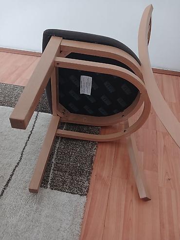 nameštaj m: Drvene trpezarijske stolice – set - Materijal: masivno drvo u svetlom — 2