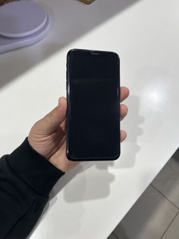 Apple iPhone: IPhone X, Б/у, 64 ГБ, Jet Black, Защитное стекло, Чехол, 100 %