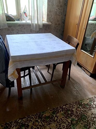 stollar ve stullar: Mətbəx üçün, İşlənmiş, Açılan, Kvadrat masa — 1