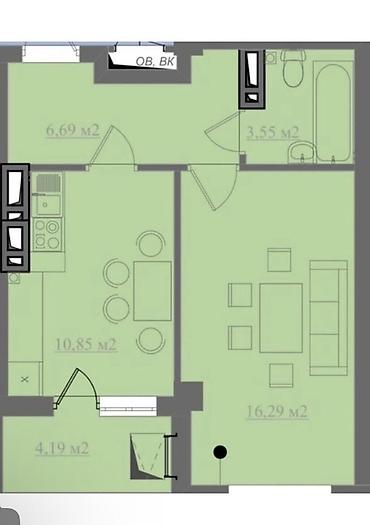 Продажа квартир: Студия, 42 м², 10 этаж, Свежий ремонт — 10