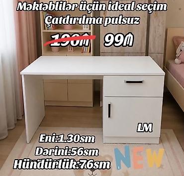 *Yazı masası / iş masası* _*ENDİRİMLƏ*_ Qiymət : *99₼* ➡️Məhsul
