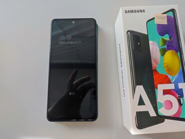 samsung galaxy a51 kabro: Samsung A51, 128 GB, Sensor, Barmaq izi, İki sim kartlı