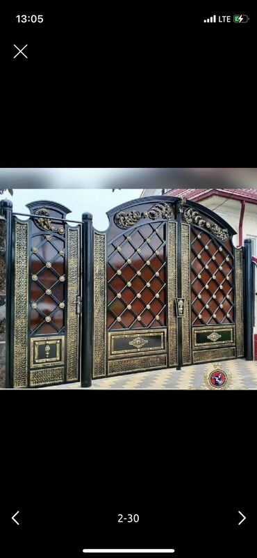 Darvaza təmiri: 1 kv 650 manata Hernov darvazalarin ve seyf qaplarin sifarisi — 25