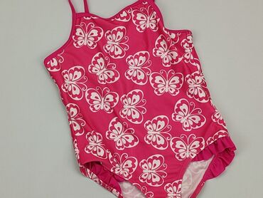 czerwony strój kąpielowy dwuczęściowy: One-piece swimsuit, Lupilu, 5-6 years, 110-116 cm, condition - Perfect