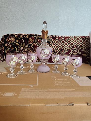 xrustal stekan: Paşabahçe “D. İstanbul Kristal” kəsimli şüşə dəsti - Material: qalın — 6