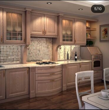 Sifarişlə mətbəx mebeli: Sifarişlə mətbəx dəsti, Özü çəkən petlələr, Parlaq laminat, Kredit yoxdur, Ödənişli çatdırılma — 50