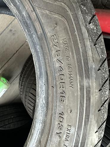 волковой: 275/40/18 GoodYear
Пара в хорошем состоянии — 5