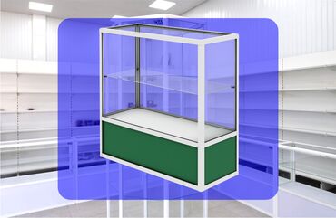 деревянные витрины: Витрина из профиля и стекла, Акция, с порогом, для магазина Цена за